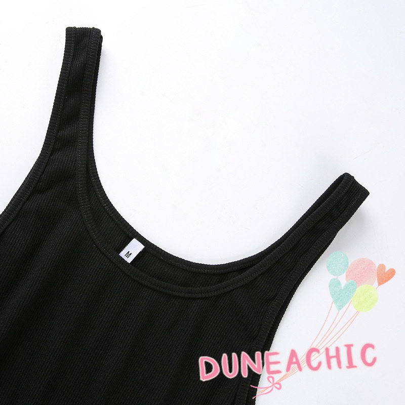 DUNEA Bộ Áo Liền Quần Trễ Vai Quyến Rũ Trẻ Trung Hợp Thời Trang