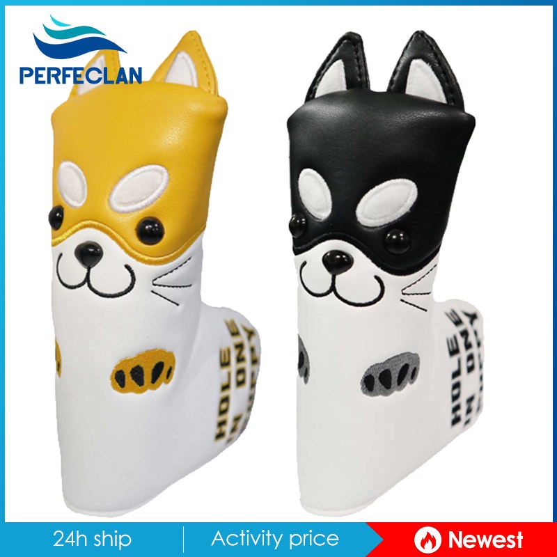 Vỏ Bọc Đầu Gậy Đánh Golf Bằng Da PU Chống Trượt Thêu Họa Tiết Dễ Thương