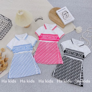 Set bộ váy Dior 18-36kg 🌸chất loại 1🌸 váy hè cho bé gái