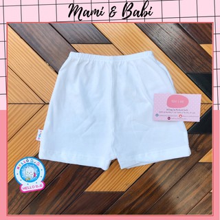 Quần Ngắn Trắng Cho Bé Hello B&B