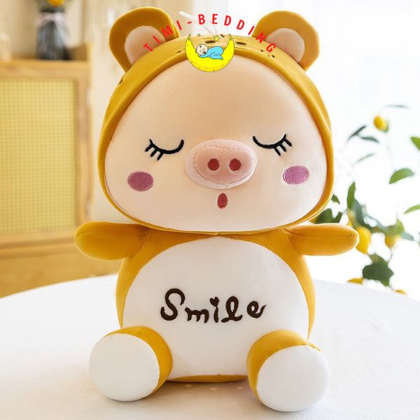 Gấu bông lợn heo – Thú bông heo smile mềm mại, cute và đáng yêu - Timibedding