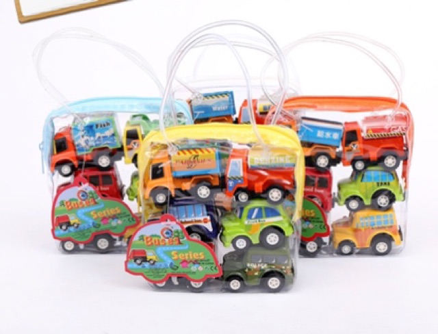 Set 6 xe ô tô chạy đà mini cho bé