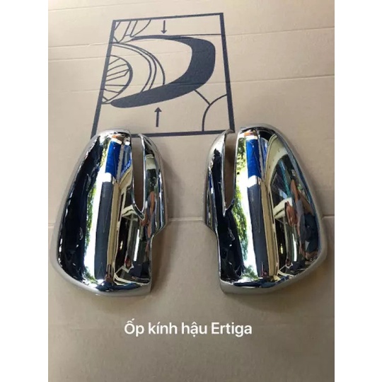 Bộ 2 Ốp Gáo Gương Xe Suzuki Ertiga, XL7 ,XL-7 2019 2020 2021 2022 mạ crom cao cấp- tặng kèm keo tăng dính