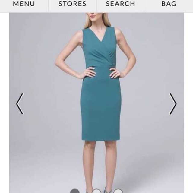 Đầm WhitehouseBlackMarket màu xanh ngọc bích