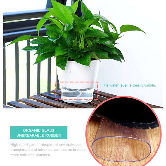 Chậu trồng cây 2 lớp tự tưới FL-W359
