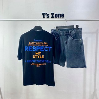 Áo thun trơn tay lỡ MICO nữ nam dáng Unisex respect cool ngầu