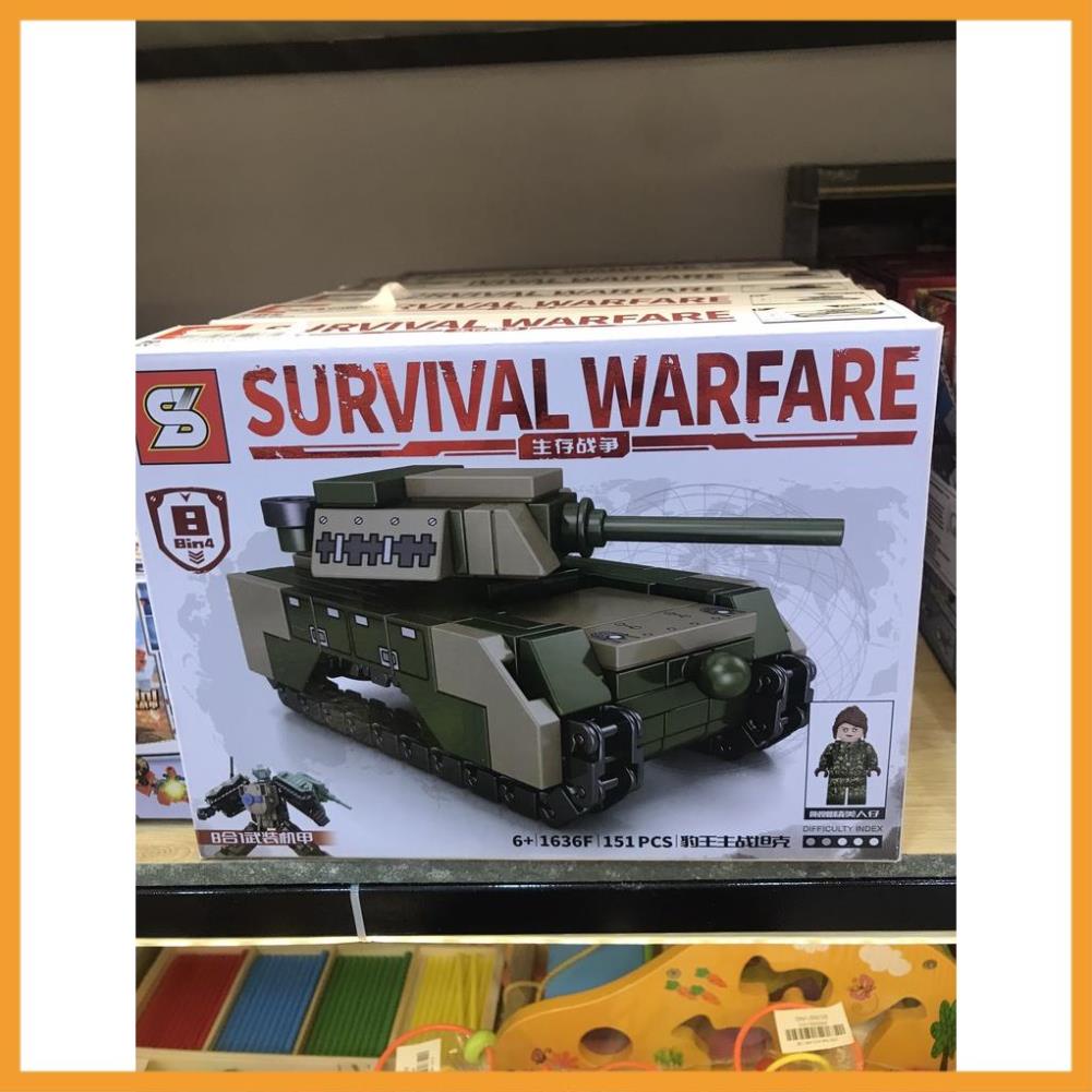 Đồ Chơi Xếp Hình Quân Sự Xe Tăng - Nhiều Mẫu