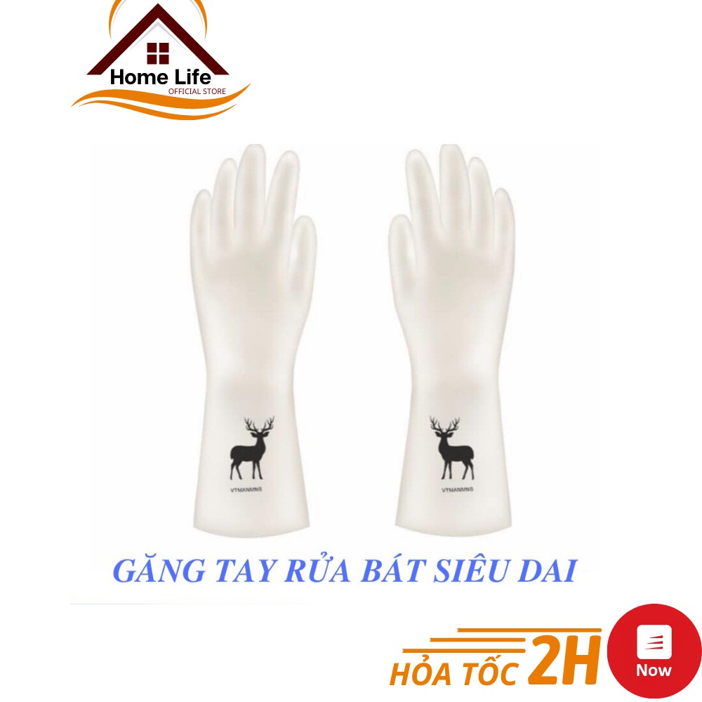 Găng Tay Rửa Bát Siêu Dai Hình Hươu - Găng Tay Siêu Dai Đa Năng