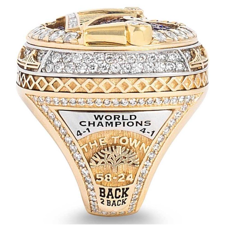Nhẫn Đeo Tay Phong Cách NBA 2018 Warriors Championship