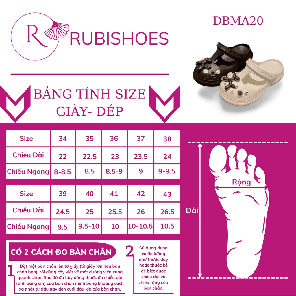 DÉP BÁNH MÌ SANDAL NỮ, SỤC CAO CẤP CỰC ÊM CHÂN SIÊU HÓT 2022-DBMA20 ''RUBISHOES''