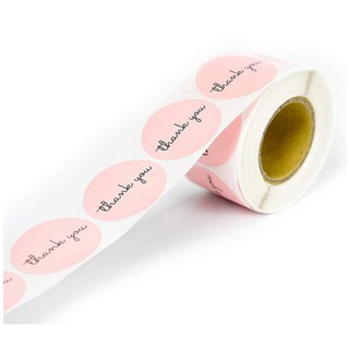 Cuộn Set 500 Sticker Nhãn Dán "Thank You" - Art và Đời Sống