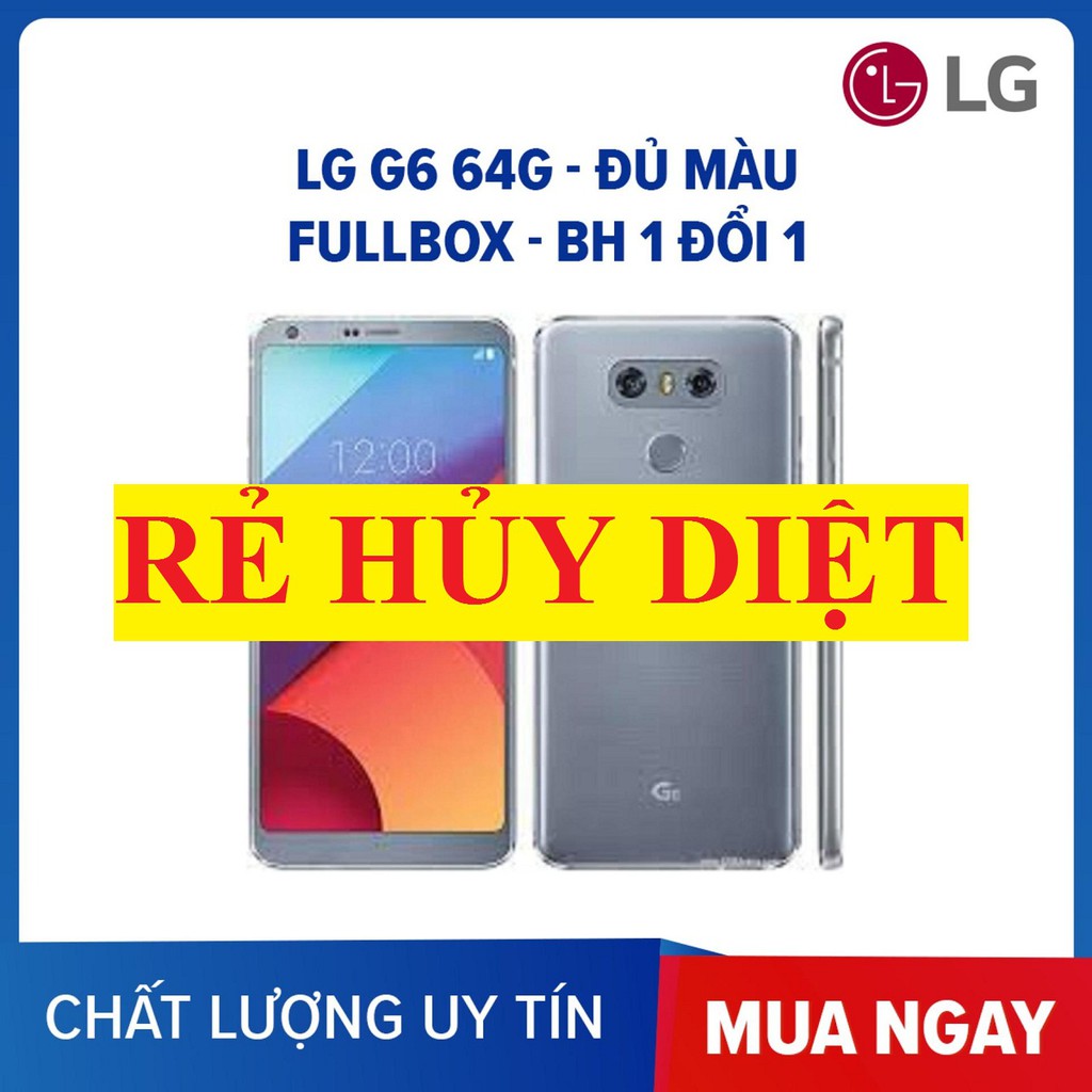[Mã 2611DIENTU500K hoàn 7% đơn 300K] điện thoại LG G6 64G ram4G (màu Bạc) mới, chơi PUBG mướt