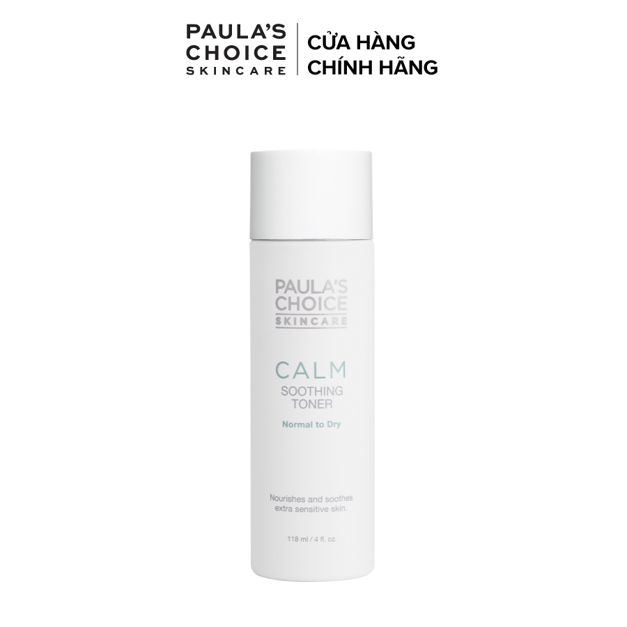 Nước hoa hồng làm dịu mẩn đỏ và phục hồi da khô Paula’s Choice Calm Redness Relief Toner Dry Skin-118ml 9120 | BigBuy360 - bigbuy360.vn