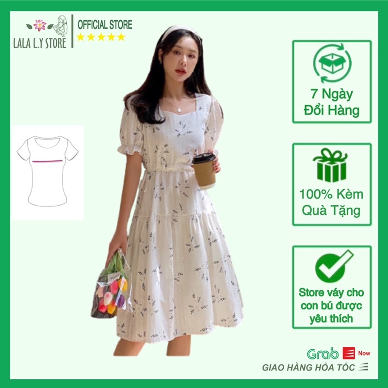 Váy cho con bú, đầm bầu kết hợp sau sinh cho con ti dáng xoè đuôi cá trẻ trung BST-HE2021 LSV224 LALA L.Y Store