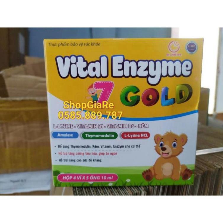 Vital Enzyme 7 gold giúp bé ăn ngon ngủ tốt, tăng cường sức đề kháng bé thông minh, hỗ trợ bé kén ăn T to