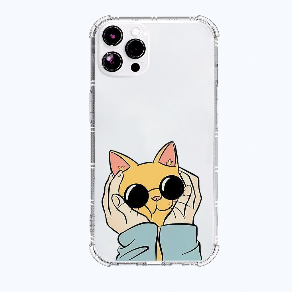 Ốp lưng iphone hình con mèo chống sốc bảo vệ camera cho iphone 11 13 pro max 12 14 pro max plus mini x r s max 6 s 7 8 p