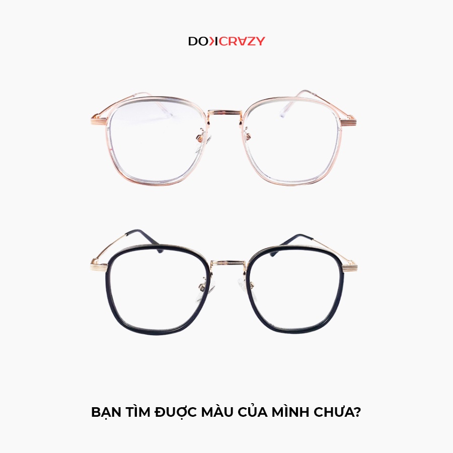 Gọng kính kim loại DOKCRAZY GINNY nam nữ thời thượng phù hợp nhiều dáng mặt