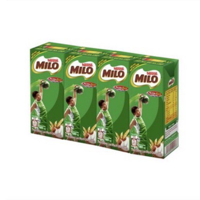 Sữa milo lúa mạch 4 hộp 180ml