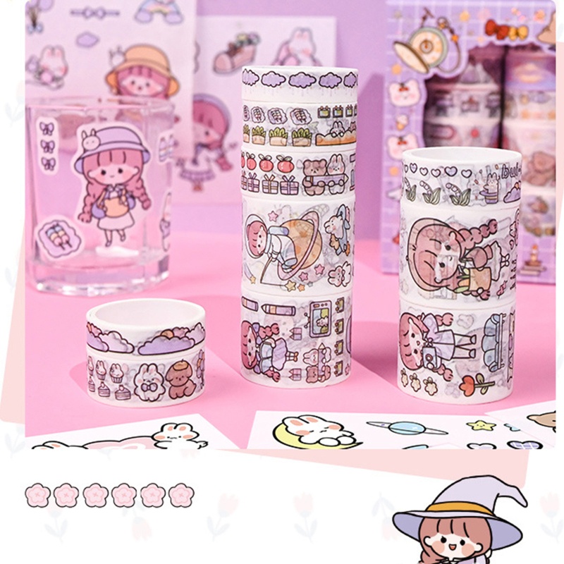 20 Miếng Dán Trang Trí Dễ Thương Cho Nhật Ký / Sổ Tay DIY