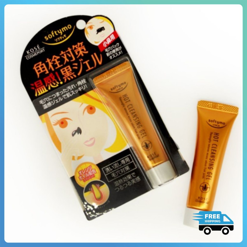 Kem lột mụn đầu đen Kose Softymo Cleansing 25G Gel Lột Mụn Kose nội địa Nhật