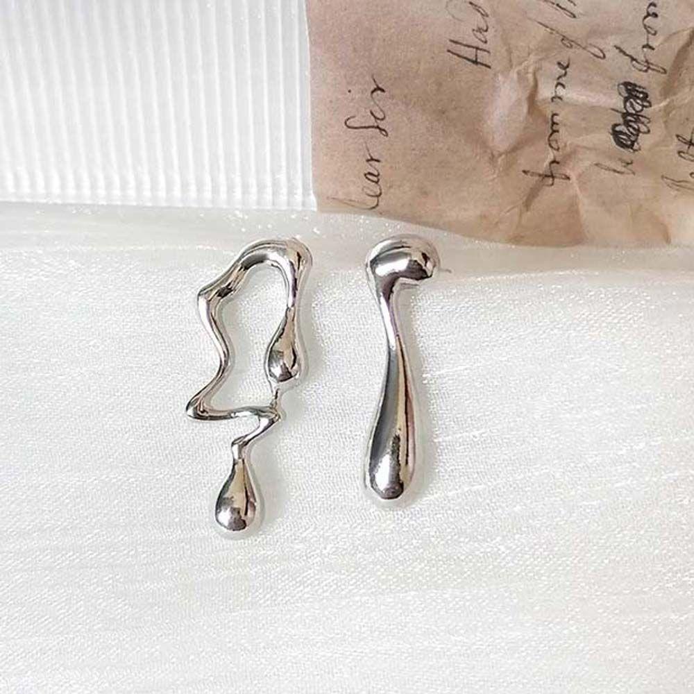 Khuyên Tai Bất Đối Xứng BERNARDO|Hoa Tai Hình Giọt Nước Nhiều Màu Sắc Thời Trang Dành Cho Nữ
