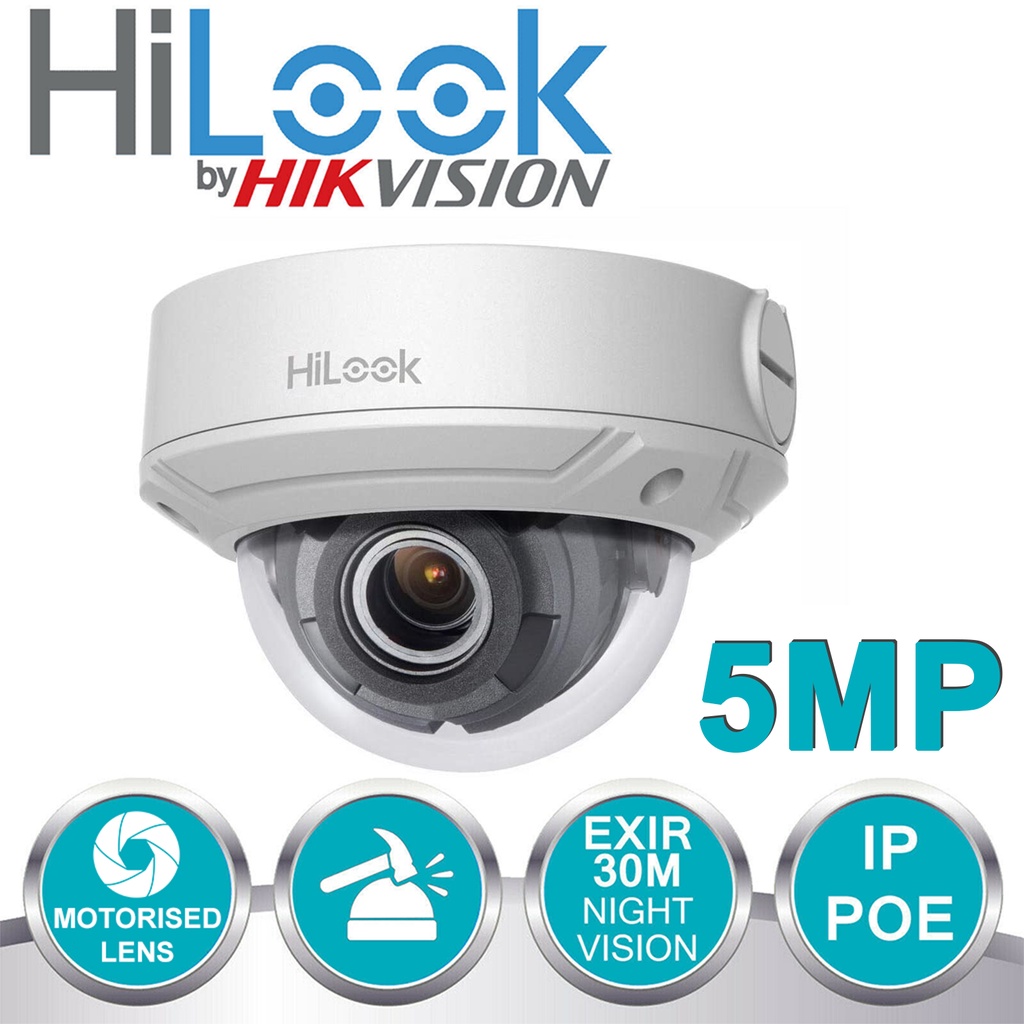 Camera IP Dome hồng ngoại 5.0 Megapixel HILOOK IPC-D650H-Z - Thay đổi tiêu cự - Hàng chính hãng