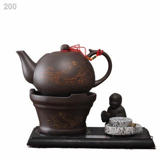 Bếp điện gốm sứ tím, ấm đun nước sôi nhanh, thủy tinh, siêu tốc, bộ pha trà Kung Fu, nấu trà, máy