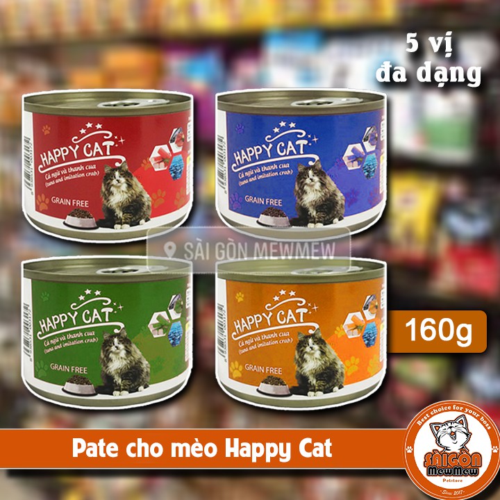 PATE LON CHO MÈO HAPPY CAT 160gr