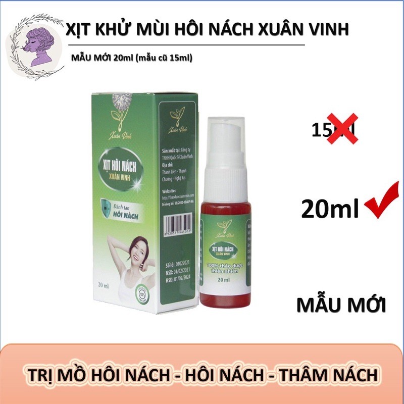 [Mã COS2704 giảm 8% đơn 250K] Xịt Khử Mùi Hôi Nách Xuân Vinh 15ml [Chính Hãng] | BigBuy360 - bigbuy360.vn