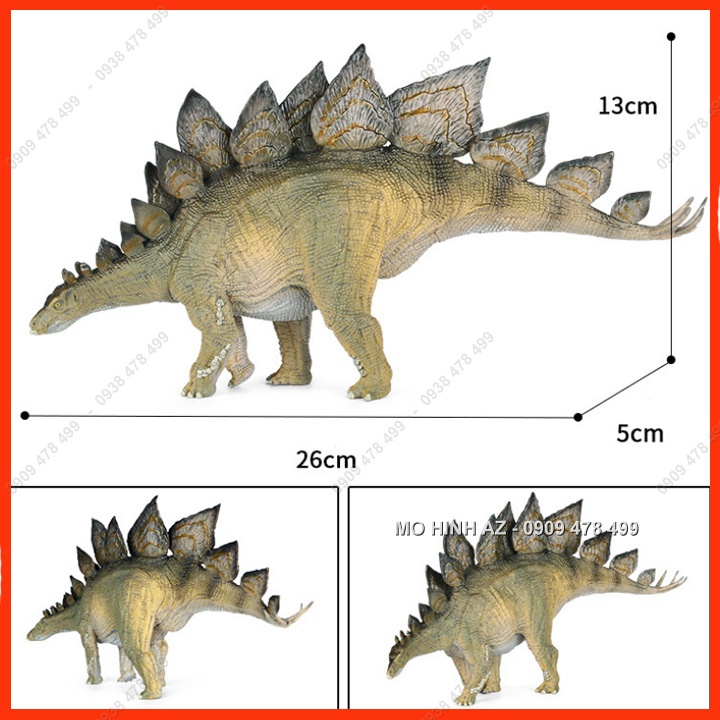 Mô Hình Khủng Long Lá Phiến Sừng Stegosaurus - Size Trung - Xanh - 77211