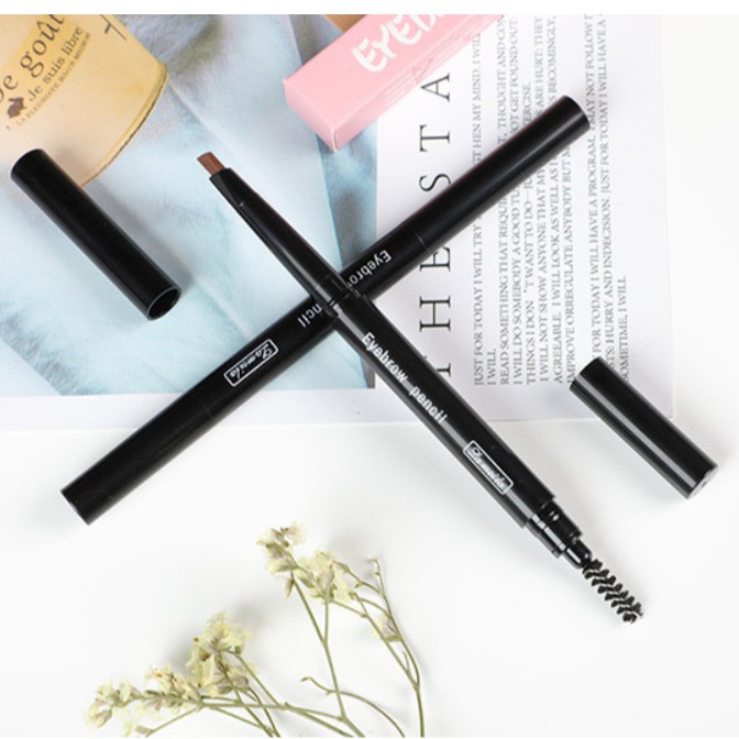 Chì Kẻ Mày 2 Đầu Đen Huyền Bí Lameila Eye Brow 809 chính hãng nội địa mềm mịn lâu trôi chuẩn màu sỉ rẻ | BigBuy360 - bigbuy360.vn