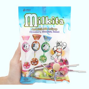 Kẹo Mút Sữa Hỗn Hợp Mikita Gói 15 Que