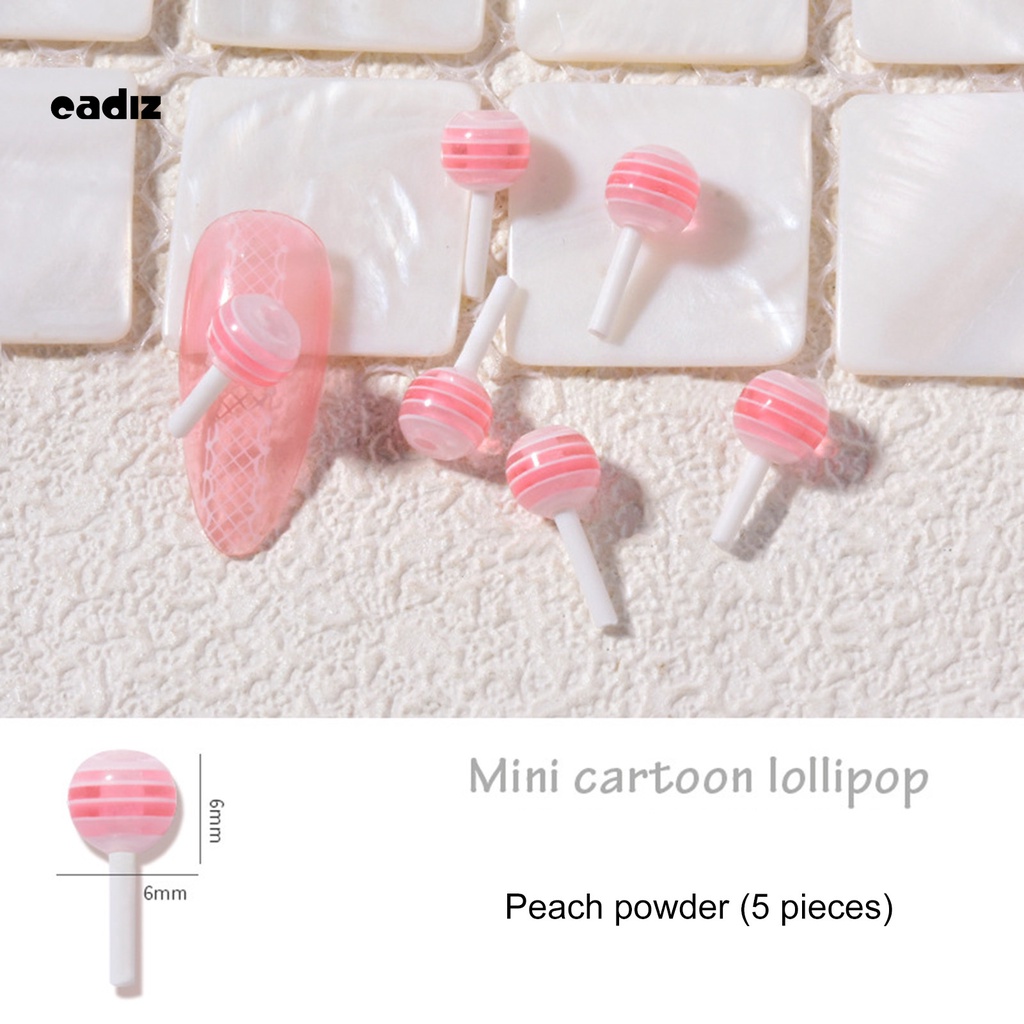 [Hàng mới về] Phụ kiện hình kẹo ngọt trang trí móng tay nghệ thuật 3D đáng yêu