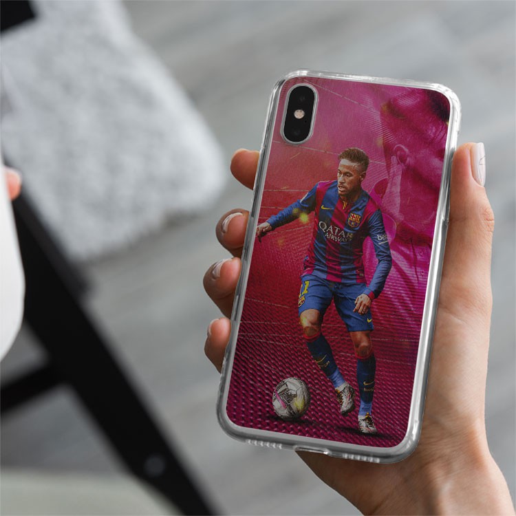 Ốp IP cậu thủ neymar ốp bóng đá clb barca hình neymar đi bóng dành cho Iphone 5 đến 12 Promax FOO20210293