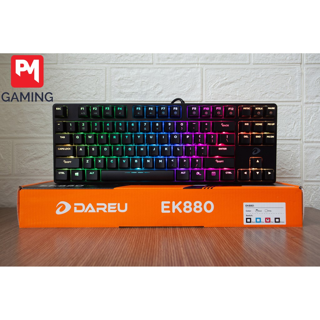 [Mã 155ELSALE giảm 7% đơn 300K] Bàn Phím Cơ DareU EK880 RGB TKL