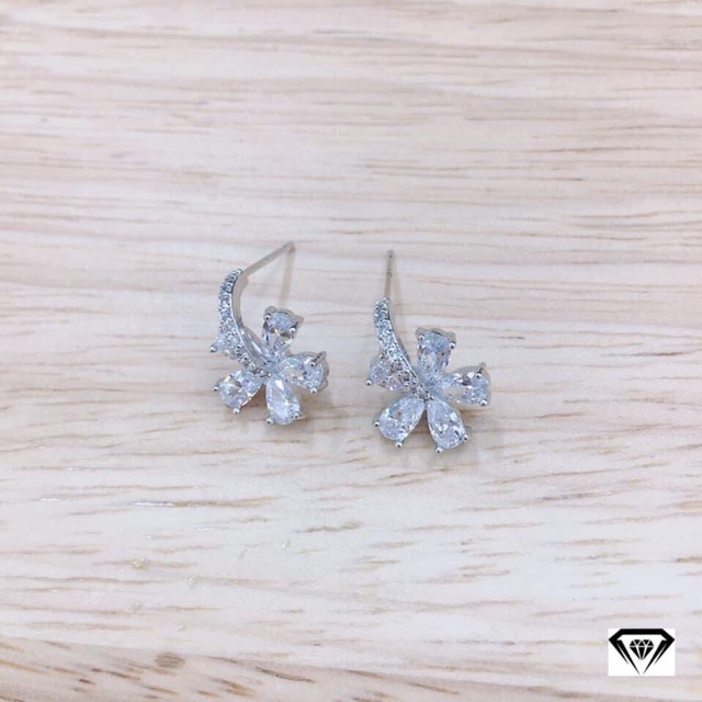 BÔNG TAI BẠC MẶT HOA CHO NỮ SIÊU XINH