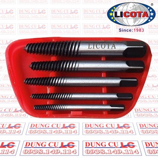 Bộ mở ốc vít gãy, toét đầu 5 cây Licota TAP-50002