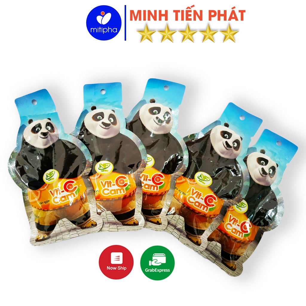 Viên ngậm Vitamin C cam kungfu panda gói xé 10 viên - Minh Tiến Phát