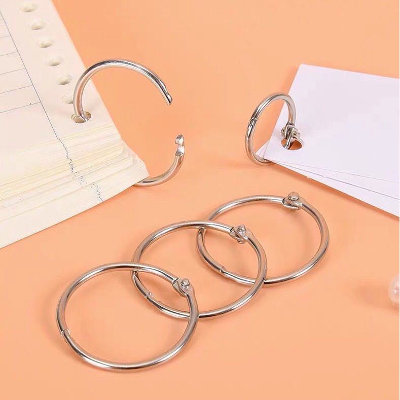 Set 3 - 5 Khoen Sắt Còng Sắt Làm Flashcards Gáy Album Sổ Còng văn phòng Đường Kính 1,5 2 2,5 3 Cm (Shop J-ArtPens)
