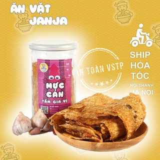 Mực Cán Tẩm Gia Vị 200g Ngon Đặc Biệt - Ăn Vặt JanJa