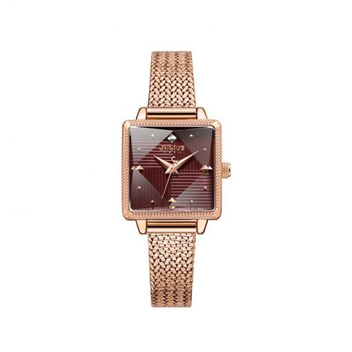 Đồng Hồ Nữ JA-1220C Julius Hàn Quốc Dây Thép (Đồng Đỏ)