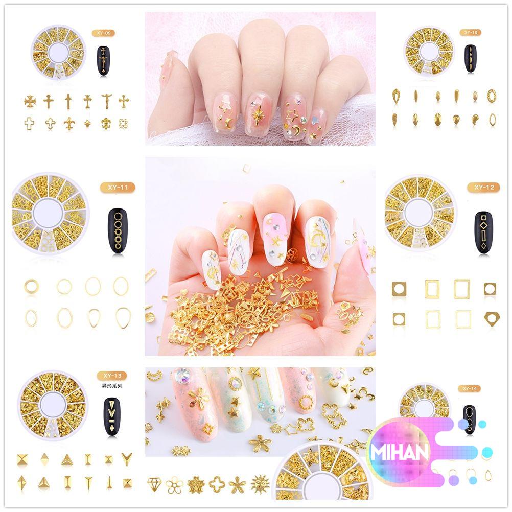 [Hàng mới về] Hộp phụ kiện kim loại trang trí móng tay nghệ thuật tiện lợi