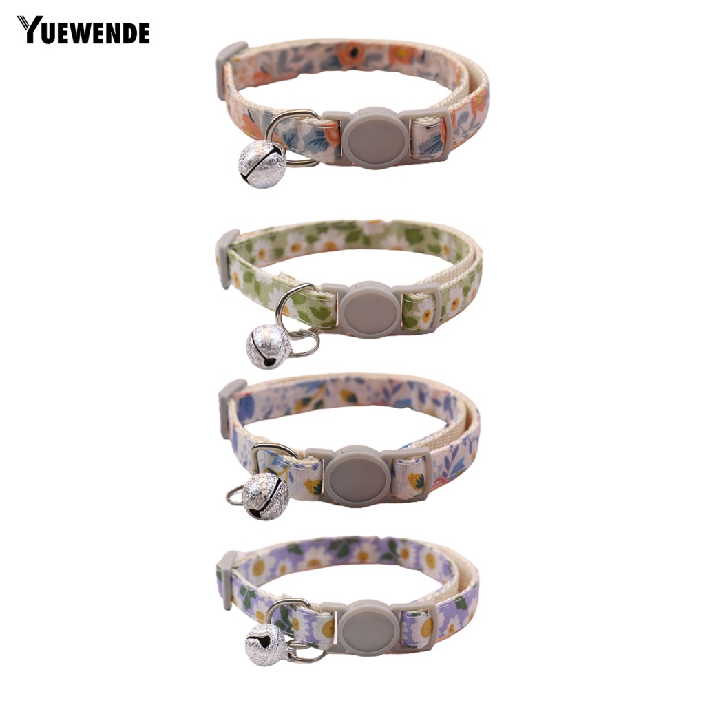 1/3/6 Vòng Cổ Có Chuông Họa Tiết Hoa Cho Thú Cưng