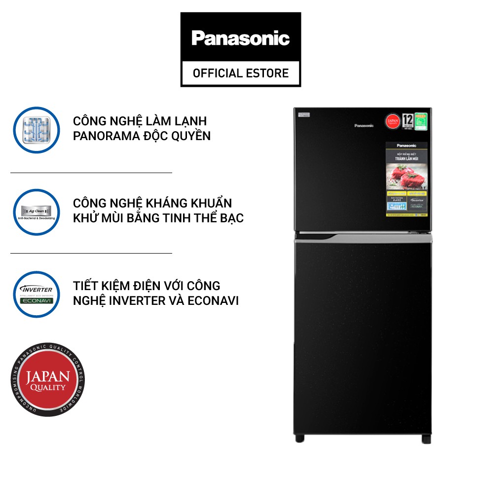 [Chỉ Giao Tại HCM] - Tủ Lạnh 2 Cánh Panasonic 234 Lít NR-BL263PKVN - Hàng Chính Hãng