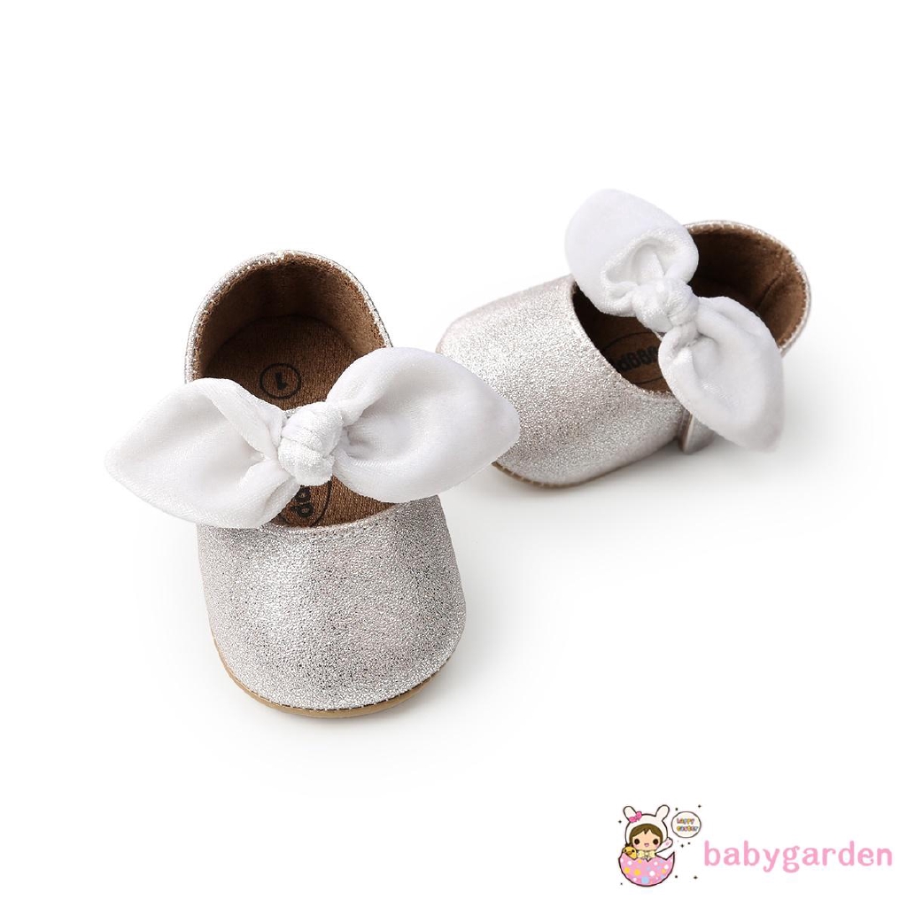 Giày tập đi từ da PU chống trượt cho bé gái