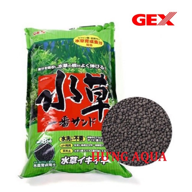 Đất nền thủy sinh, phân nền thủy sinh, phân nền GEX xanh bao 2kg, 4kg và 8kg