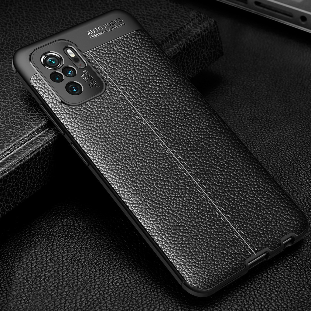 Ốp lưng Redmi Note 10 / 10s / Note 11 / 11s 4G / Note 12 / 12 4G / Note 13 5G chống sốc vân da hiệu Auto Focus cao cấp