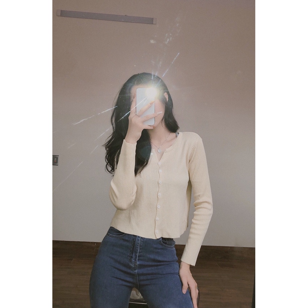 Áo cardigan len hàn cúc dọc A1407 SUSTORE