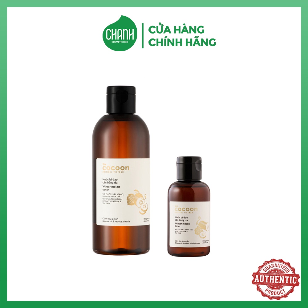 Nước hoa hồng bí đao Cocoon Winter melon toner