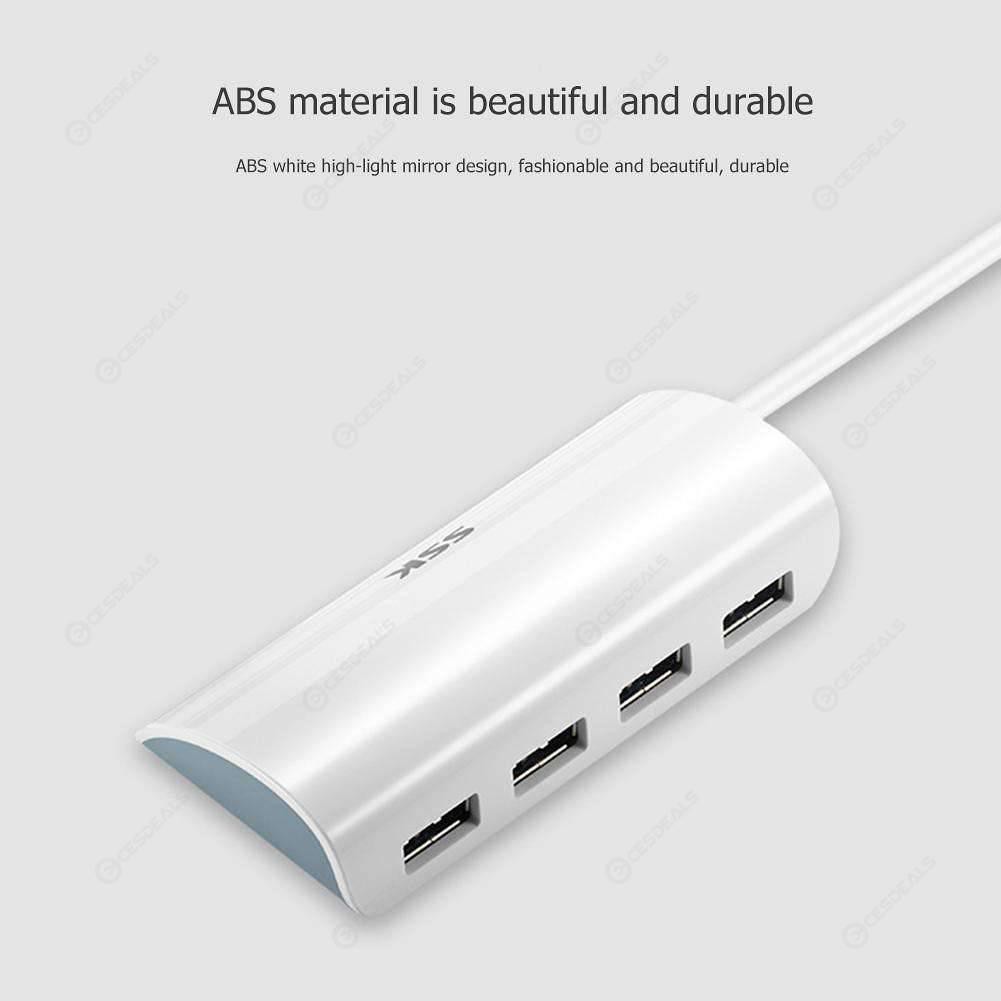 HUB chia USB 3.0 SSK SHU808 từ 1 ra 4 cổng, kèm 1 cổng microUSB có chức năng sạc